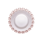 Porta Colher De Cristal Chumbo Coracao Rosa - Lyor