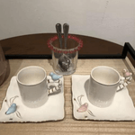 Porta Colher De Cristal Chumbo Coracao Rosa - Lyor