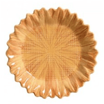 Prato De Ceramica Sobremesa Playful Flowers Laranja - Scalla