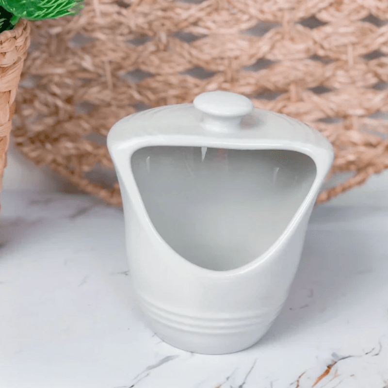 Saleiro Stone Porcelana 185 ml Branco Hauskraft
