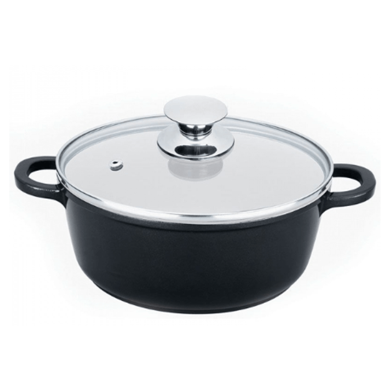 Panela De Aluminio Fundido Com Revestimento Ceramico Preta 2-5 Litros - Clink