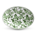 Travessa De Ceramica 24cm Arara Floral Verde - Scalla