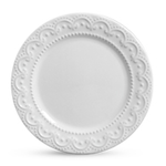 Prato De Ceramica Sobremesa Princess Branco - Scalla